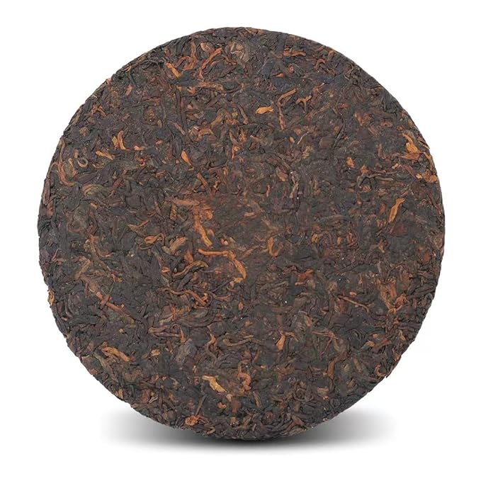 LWXLJMJZC－Ripe Puerh Tea Cake -150（Cups) Shu Puer Tea - Aged Fermented Cook Pu erh -Black Pu'erh -Chinese Pu er Cake - 357g/12.6oz
