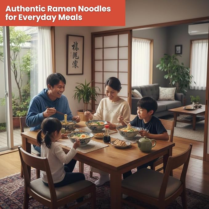 Asiatic Dishes - Fresh Japanese Ramen Noodles (Pack of 10) - Non-Fried Noodle, Healthy Baked Asian Ramen, Chewy Ramyun, 7g Protein, No Soup Included, Quick and Easy, 3.52oz | Quick easy Meal