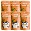 Cantabile Korean Convenience Store Pouch Drink Ready-to-Drink Refreshing Beverage Imported from Korea (6 Pack, Orange)