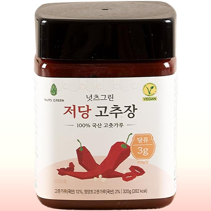 The Joah Premium Low Sugar Gochujang - Authentic Korean Chili Paste - Gluten Free, Vegan, Non-GMO, No Corn Syrup - Wholesome Fermented Hot Sauce for Bibimbap, Tacos, & Marinade - 11.2 oz (320g)