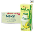 Binggrae Melon Flavored Milk Drink – Sweet and Creamy Korean Shelf-Stable Beverage – 6.8 fl oz Cartons – Pack of 24