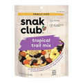 Snak Club Tropical Trail Mix with Peanuts, Dried Papaya, Raisins, Banana Chips, Dried Pineapple, Coconut Chips, and Almonds, Gluten-Free and Kosher Snack, 16 oz Resealable Bag