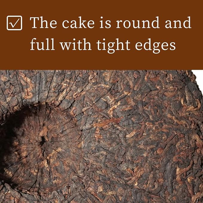 LWXLJMJZC－2021yr Organic Ripe Puerh Tea Cake -USDA certified Cook Pu erh-150（Cups) Shu Puer Tea -Black Pu'erh -Yunnan Chinese Pu er Cake - 357g/12.6oz