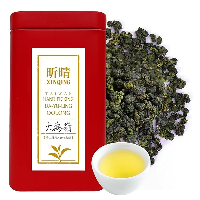 Xin Qing Dayuling Oolong Tea Dayuling Tea Taiwan Mountain Oolong Te Taiwan Gaoshan Ulong Tea Fruity Aroma Dayuling Taiwanese Oolong Tea 200g/7.05oz