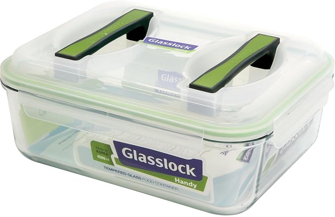 Glasslock 19-Cup Rectangle Handy Container,White