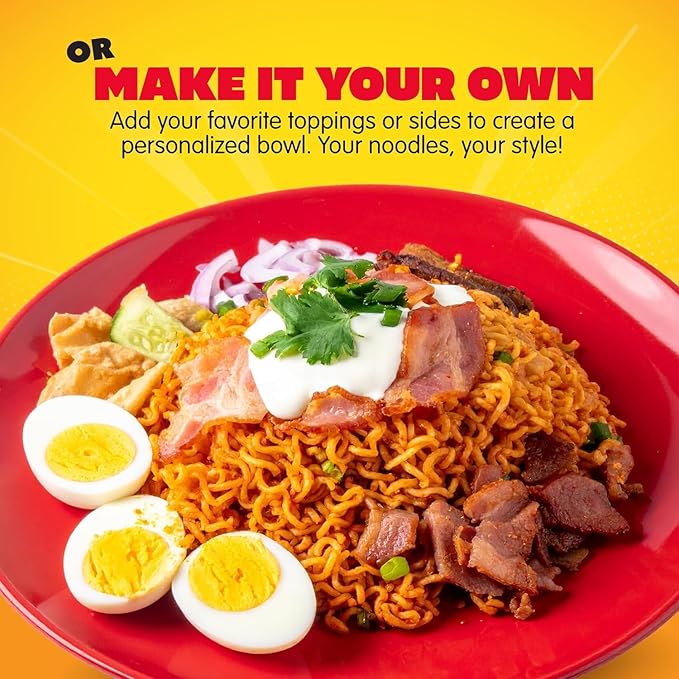 Mi Sedaap Korean Cheese Buldak Spicy Chicken Instant Noodles (Pack of 5)