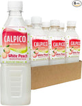 CALPICO White Peach – Smooth, Creamy & Refreshing Non-Carbonated Beverage, Sweet and Tangy, Japanese Lactic Acid Drink, 16.9 Fl oz (Pack of 6)