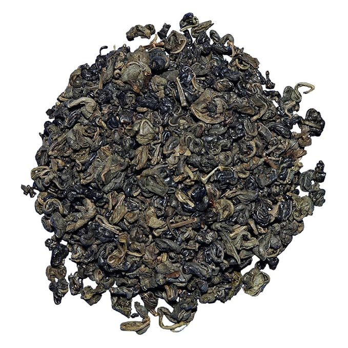 English Tea Store Loose Leaf, Organic Osprey Gunpowder Green Tea Pouches, 4 Ounce