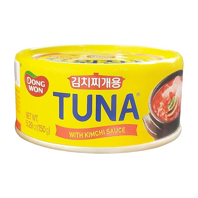 Dongwon Korean Tuna with Kimchi Sauce (4 Pack, Total of 21.16oz)