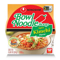 Nongshim Ramen Noodles, Gourmet Instant Ramen bowl, Premium Microwavable Noodle Soup, Kimchi, 3.03 Ounce (Pack of 1)