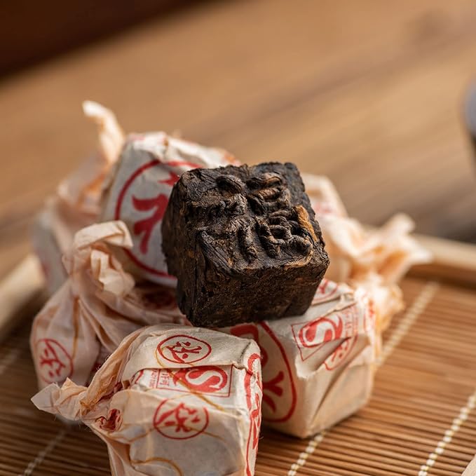Teavivre Ripened Cube Tuocha Pu-erh Mini Brick Tea (3.5oz / 100g, Year 2006, Fermented)