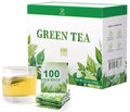 Soeos Green Tea, 6.3 oz (180g), 100 Tea Bags, Refreshing and Fragrant, Sustainably Sourced, Ideal for Hot or Iced Tea, Long-Lasting Freshness