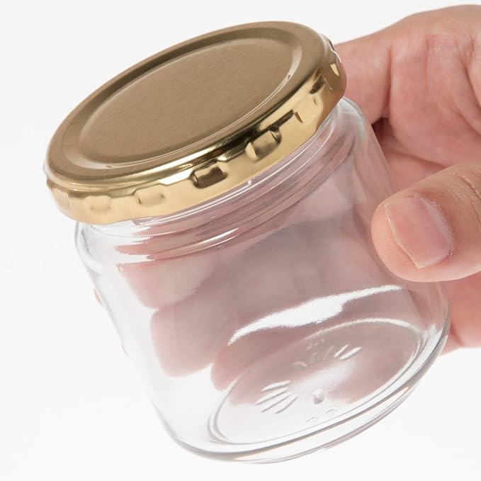 Toyo Sasaki Glass HW-515-A-JAN Storage Container, Benrina Bottle, 6.1 fl oz (187 ml), Set of 6, Storage Bottle, Bottle, Made in Japan, Bookmark Included