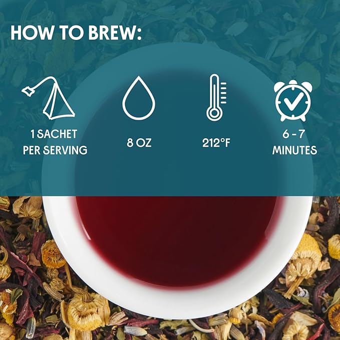The Tea Spot Organic Lights Out Tea with Valerian Root Relaxation | Blend of Hibiscus, Peppermint, Chamomile, Lavender, Licorice Root & Valerian Root | Caffeine-Free 15 Tea Bags, Pack of 1
