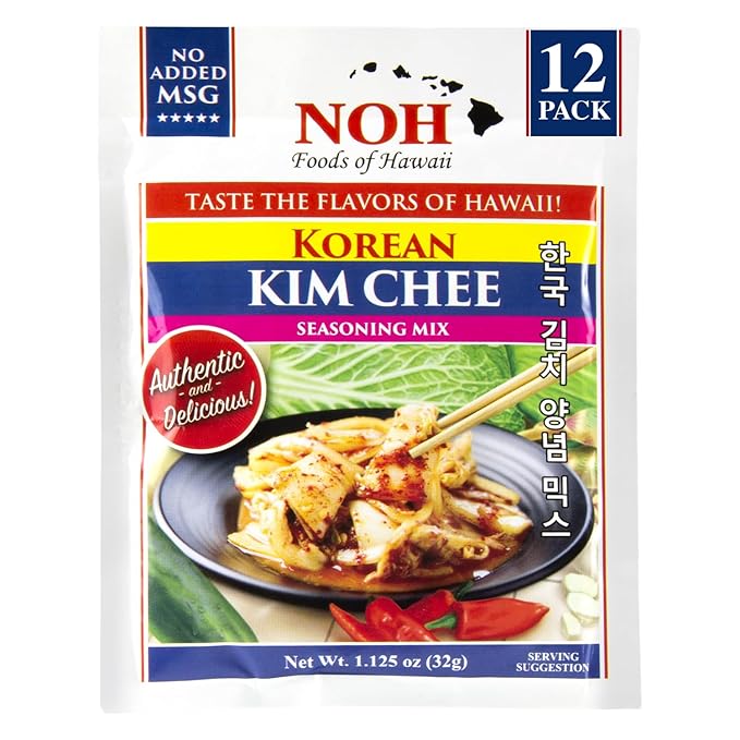 NOH Korean Kim Chee Base, 1.125-Ounce Packet, (Pack of 12)