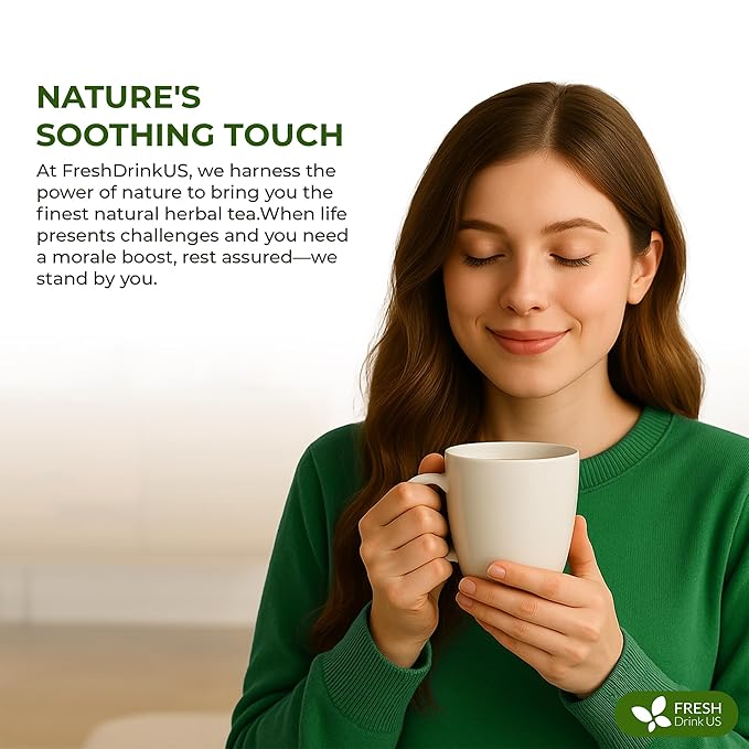 FreshDrinkUS, Memory Brain Booster Tea Bags | 75 Count | Ginkgo Biloba, Gotu Kola, Lion’s Mane Mushroom, MCT Coconut Oil | Herbal Blend Tea Bags | Naturally Flavorful, No Additives, Caffeine-Free