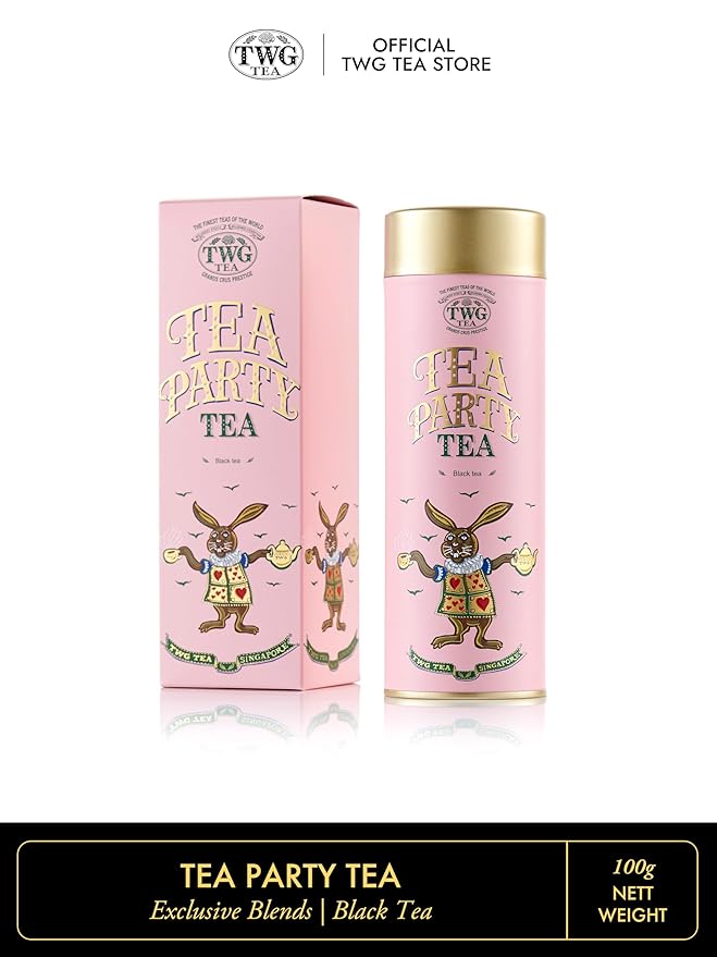 TWG Tea | Tea Party Tea | Black Tea | Marigold & Tropical Fruits | Haute Couture Tin, 100g | Gift Set