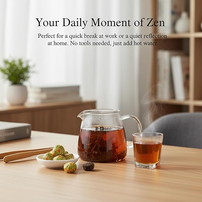MOCKRAND Pu'er Tuo Cha 8.81oz/250g (32-36 Cakes), Pu-erh Tea - Ripe Puerh Tea Cake,Aged Shou Black Tea