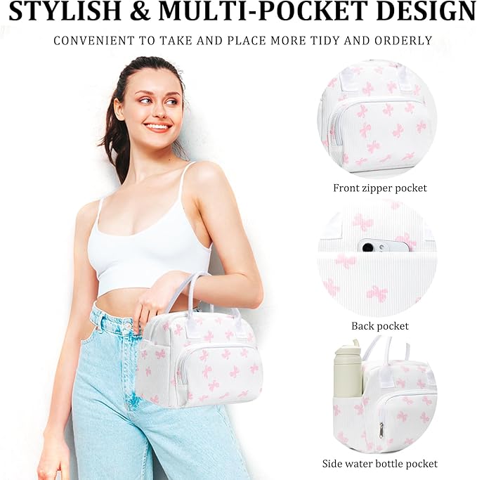 MEXS Insulated Lunch Bag for Women Men Large Reusable Lunch Box Adult Leakproof Portable Cooler Tote Bags for Work Picnic
