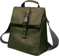 ZM-YOUTOO Insulated Foldable Lunch Bag- Lightweight Portable with Adjustable Shoulder Strap Lunch Box for Men, Women, Office, Work, Picnic, Hiking and Beach (Army Green(Soft Fabric))
