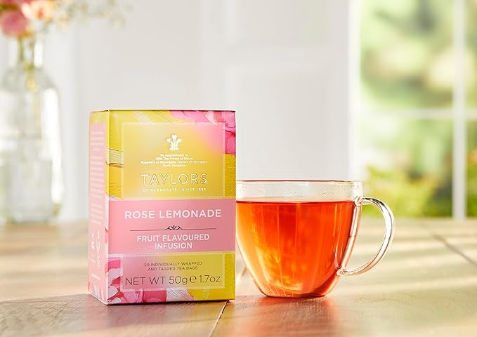 Taylors of Harrogate Rose Lemonade Infusion, 20 Teabags (Pack of 2)