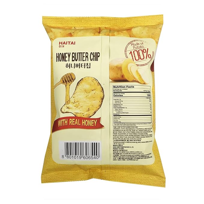 Haitai Honey Butter Chip BIG SIZE (120g X 3) / New Korea Potato Snack