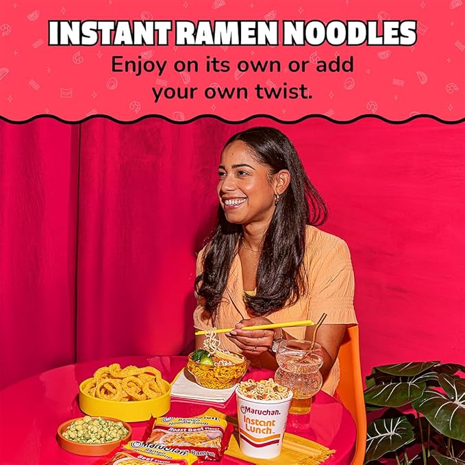 Maruchan Ramen Noodle Soup, Roast Beef Flavor – Japanese-Style Instant Noodles, Quick & Easy Meal for Kids, Students and Busy Families – 3 Oz. (24 Pack)