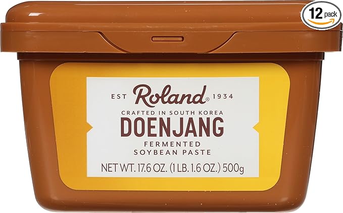 Roland Foods Doenjang, Fermented Soybean Paste, 17.6-Ounce Package, Pack of 12