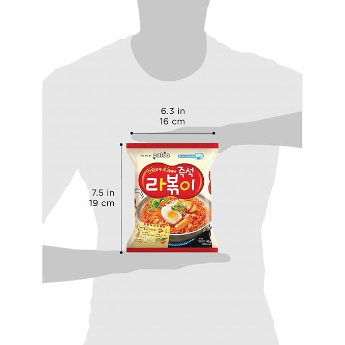 Paldo Korean Ramen Family Pack, Rabokki, 5.11 Ounce