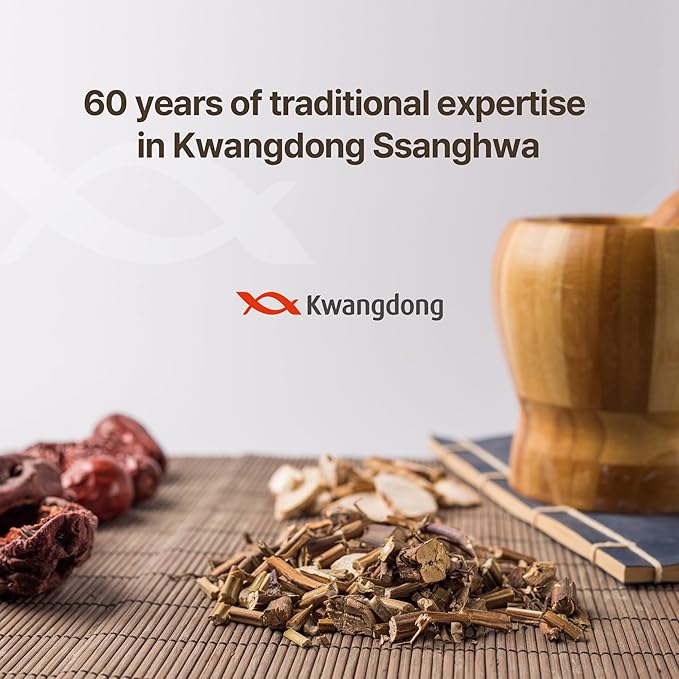 KWANGDONG Ssang Hwa Jin (Jujube) - Korean Traditional Herbal Jujube(Dates) Tea, Supports General Wellness, Energy, and Vitality, 10 Pouches