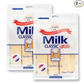 56% MILK CLASSIC Korean Milk Cracker – Oven Baked Non-Fried Rice Crackers, Individually Wrapped – Crispy Milk Flavor Snack – Lunchbox, Snack Box & Gifting 24 Count - 2 Pack