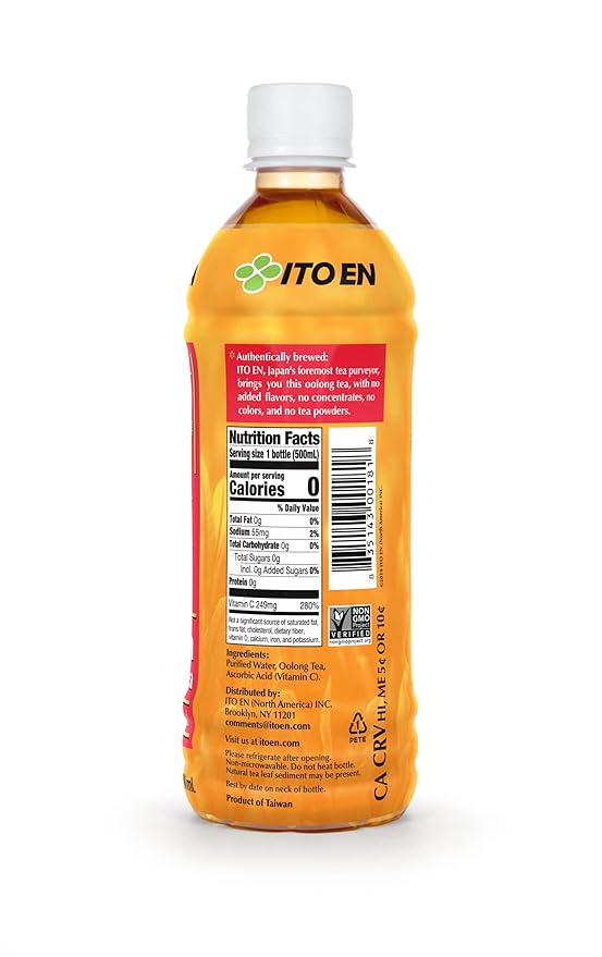 Ito En Tea Golden Oolong Tea, Unsweetened, 16.9 Ounce (Pack of 12)