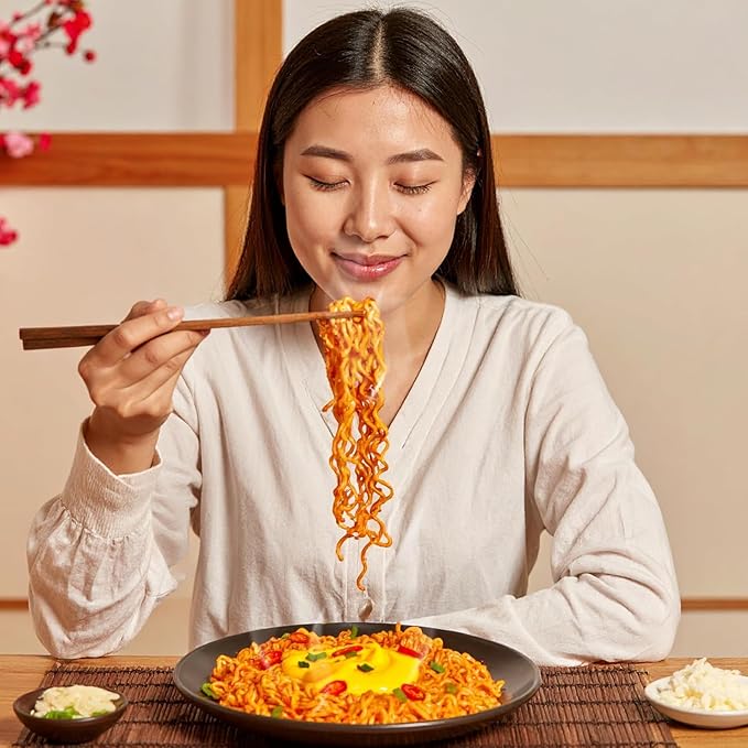 Mi Sedaap Korean Cheese Buldak Spicy Chicken Instant Noodles (Pack of 5)