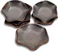 Set of 6 3.9 inch Ceramic Deep Soy Sauce Dipping Bowls Dishes,2.1 oz Small Sauce cups for Condiment Sushi Bowl, Mini Bowl for Side Dish, Ketchup, Soy Appetizer Plates (Caramel Brown)