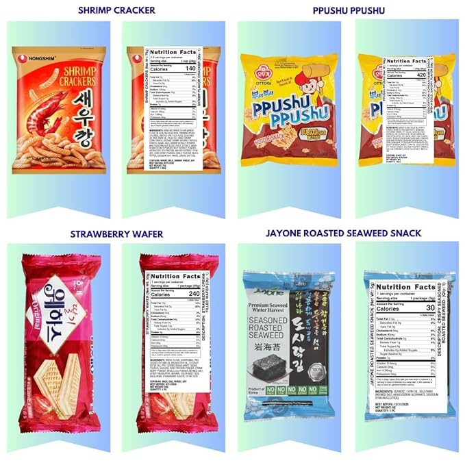 Premium Korean Snack Box – 27 Individually Wrapped Assorted Snacks Including Full-Size Items, Sweet & Savory Chips, Cookies & Treats, Gift Sampler for Kids, Teens, Adults & Seniors (Including 3 Full Size Snacks)
