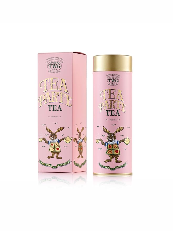 TWG Tea | Tea Party Tea | Black Tea | Marigold & Tropical Fruits | Haute Couture Tin, 100g | Gift Set