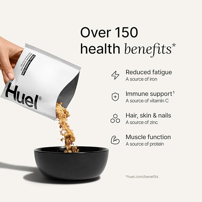 Huel Hot and Savory Meal Packs | Yellow Coconut Curry | Up to 25g Protein Plant Based Instant Meal | 27 Vitamins and Minerals | 100% Nutritionally Complete | 7 Pack