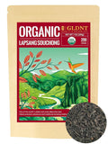 GLDNT Organic Lapsang Souchong Tea, Chinese Smoked Organic Black Tea Loose Leaf, Smoky Taste, Caffeinated, 7oz/200g