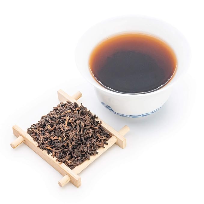 Oriarm Ripe Puerh Tea Loose Leaf - Yunnan Black Pu-erh Tea - Chinese Shu Puer Tea - 900g (2-pound)