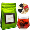 100% Pure Herbal Blend Plant-Pyramid Tea Bags （A box of 20 tea bags）3.53oz/100g，Caffeine Free, Gluten Free 人参五宝茶(Ginseng Huangjing Wubao Tea)