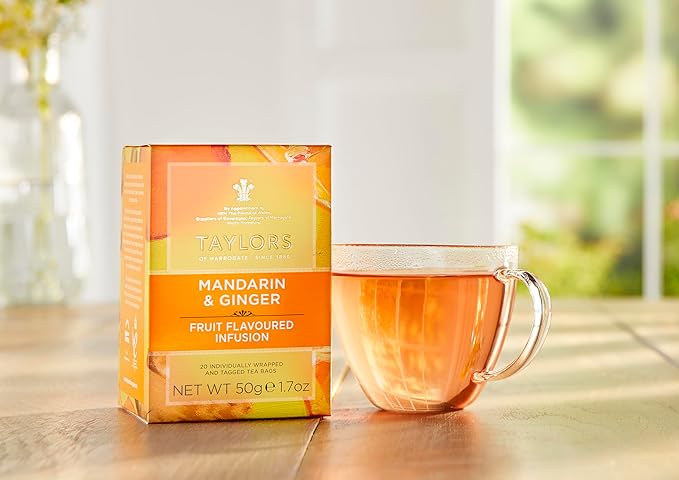 Taylors of Harrogate Mandarin & Ginger Infusion, 20 Teabags (Pack of 2)