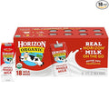 Horizon Organic Shelf Stable Whole Milk Boxes, Pack of 18 - 8g Protein per Serving