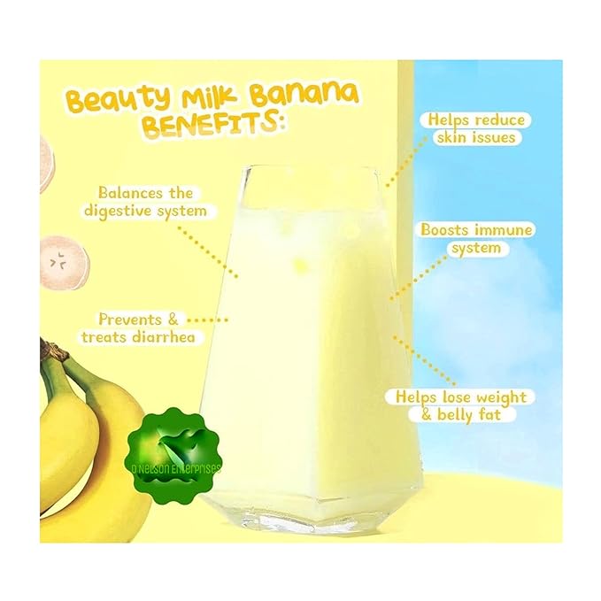 Dear Face Beauty Milk Premium Japanese Banana, 10 Sachets x 18g
