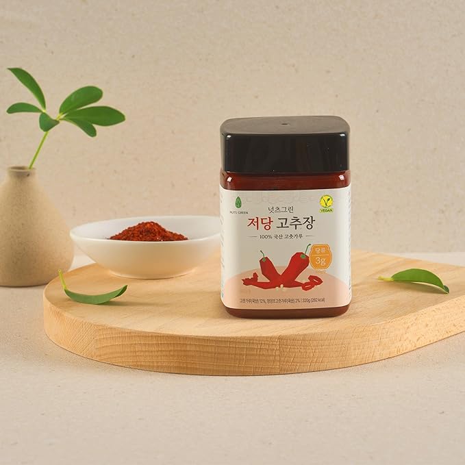 The Joah Premium Low Sugar Gochujang - Authentic Korean Chili Paste - Gluten Free, Vegan, Non-GMO, No Corn Syrup - Wholesome Fermented Hot Sauce for Bibimbap, Tacos, & Marinade - 11.2 oz (320g)