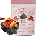 Korean Seaweed Nachos Kimchi Flavor – 1.41oz (40g) Resealable Zipper Pack – Bold Spicy Kick, Light & Crispy Gourmet Snack