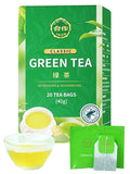 CO-OP 1950 Green Tea Bags, Caffeinated, Classic Pure Green Tea, Smooth, Refreshing & Clean, Rich in Antioxidant, Enjoy Hot or Iced, 20 Count