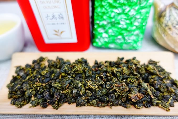 Xin Qing Dayuling Oolong Tea Dayuling Tea Taiwan Mountain Oolong Te Taiwan Gaoshan Ulong Tea Fruity Aroma Dayuling Taiwanese Oolong Tea 200g/7.05oz