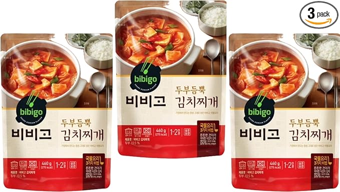Traditional Korean food Kimchi Stew with Tofu 16.22oz (3pack) 두부김치찌개