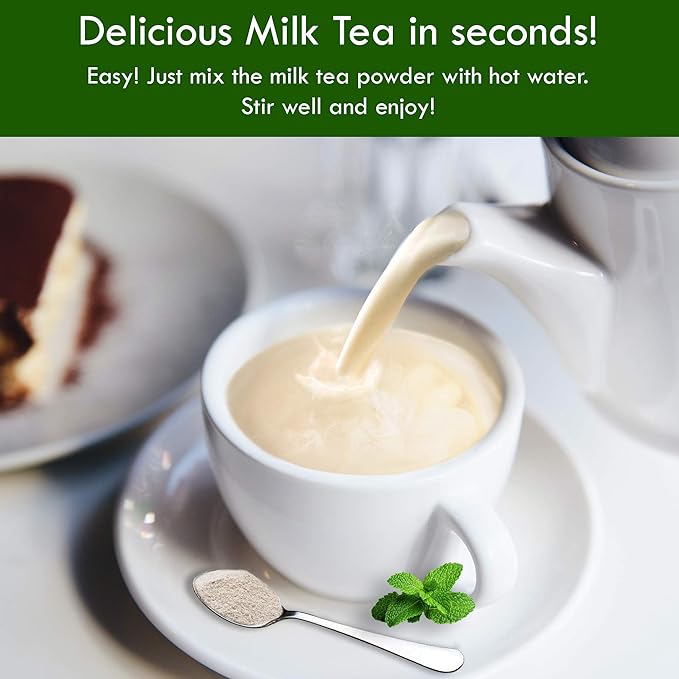 Vanilla Bubble Milk Tea Instant 3in1 Powder Mix - 1kg (33 Drinks) | For Boba Tea, Milkshake, Blended Frappe and Bakery | Authentic Taiwan Recipe | Zero Trans Fat, No Preservatives by Moriyama Teahouse