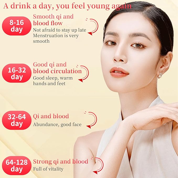 Hee Creek Ginseng Longan Red Date Tea 10.58oz / 20 Count Wolfberry Jujube Rose Herbal Blends Women Energy Tea for Cold Hands and Feet, Period Care, Warming, Nourishing, Caffeine Free 人参桂圆红枣茶 女人茶 女神茶